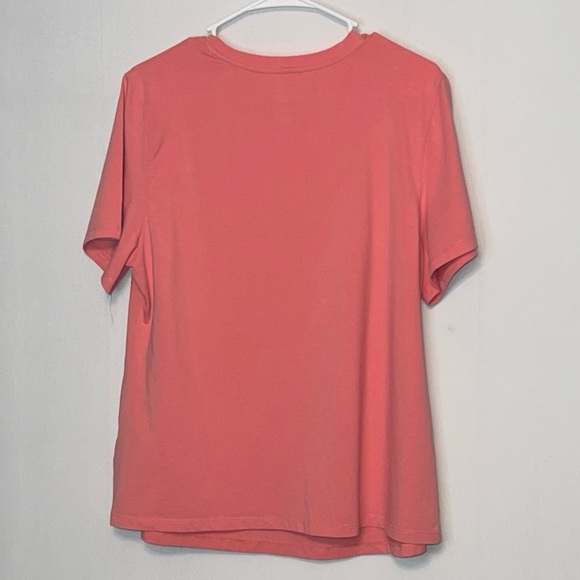 A New Day Women’s Size XXL Slate Pink Stretch Top Soft Pullover Short Sleeve - Picture 2 of 6
